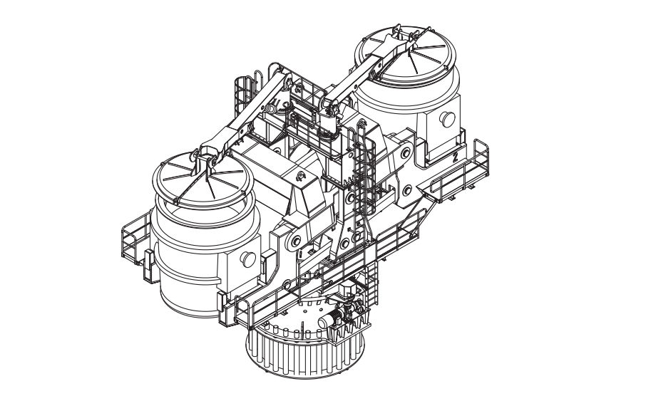 Torre Giratória da Panela para Máquina de Lingotamento Contínuo